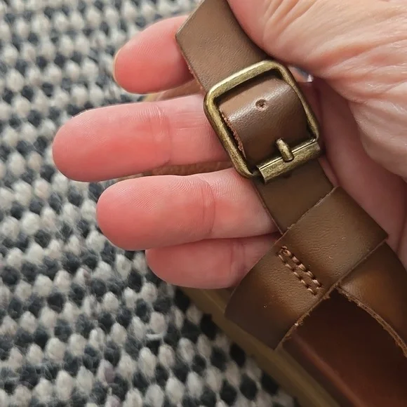 MIA Brown Strappy Casual Sandals, 7.5, Comfortable, VGUC, Brown Casual Neutral - Picture 5 of 10